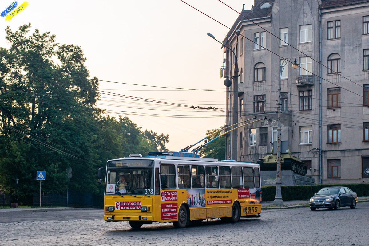 Черновцы, Škoda 14Tr17/7M № 378
