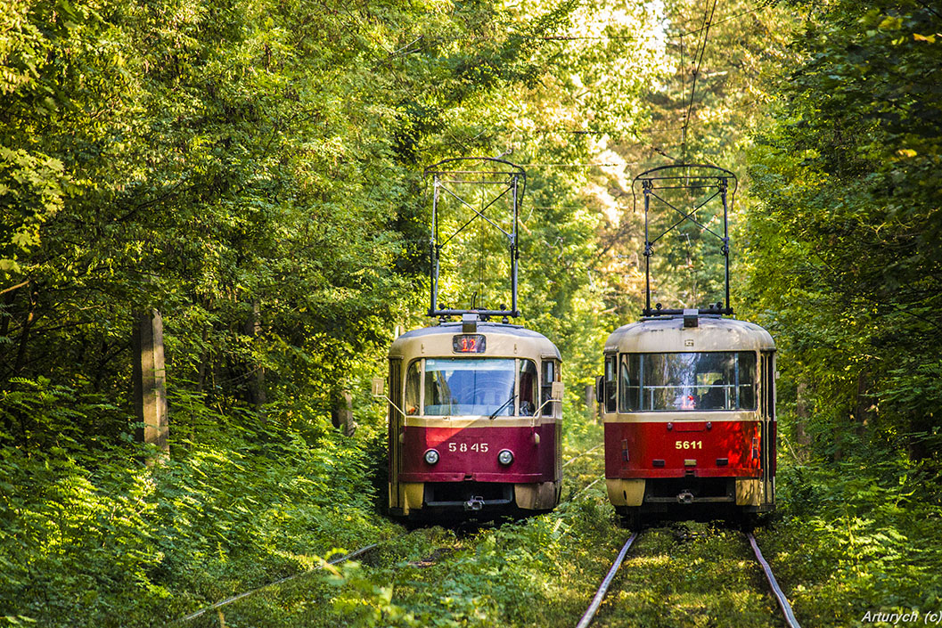 Kyjiw, Tatra T3SU Nr. 5845; Kyjiw, Tatra T3SUCS Nr. 5611