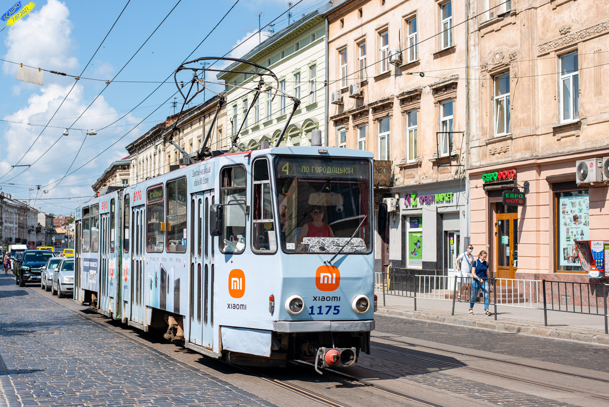 Львов, Tatra KT4D № 1175