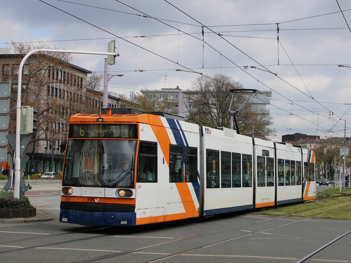 Rhein-Neckar, Duewag 6MGT № 2201