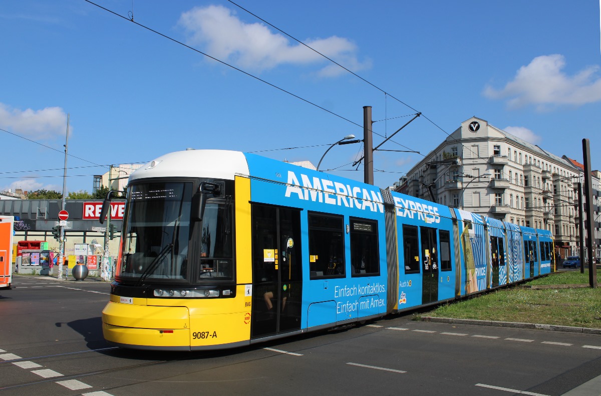 Берлин, Bombardier Flexity Berlin (GT8-08ZR/F8Z) № 9087