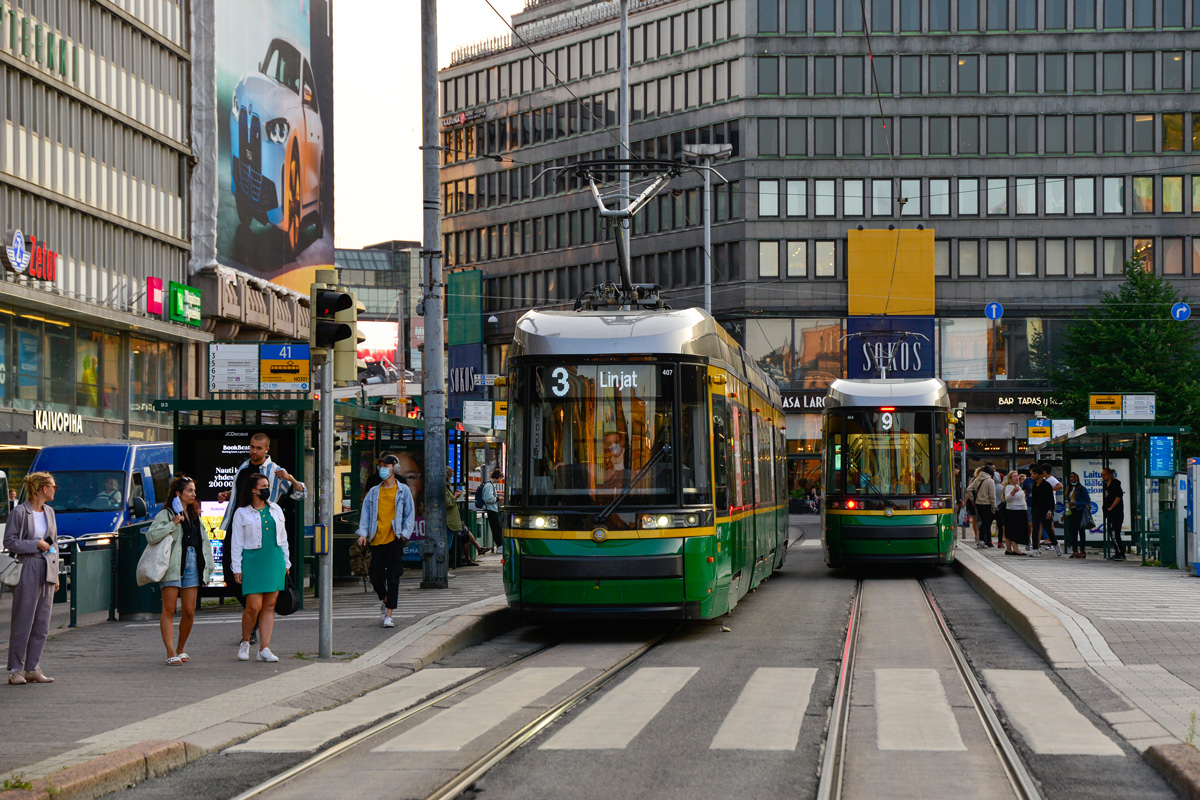 Хельсинки — Эспоо, Škoda ForCity Smart Artic MLNRV3 № 407