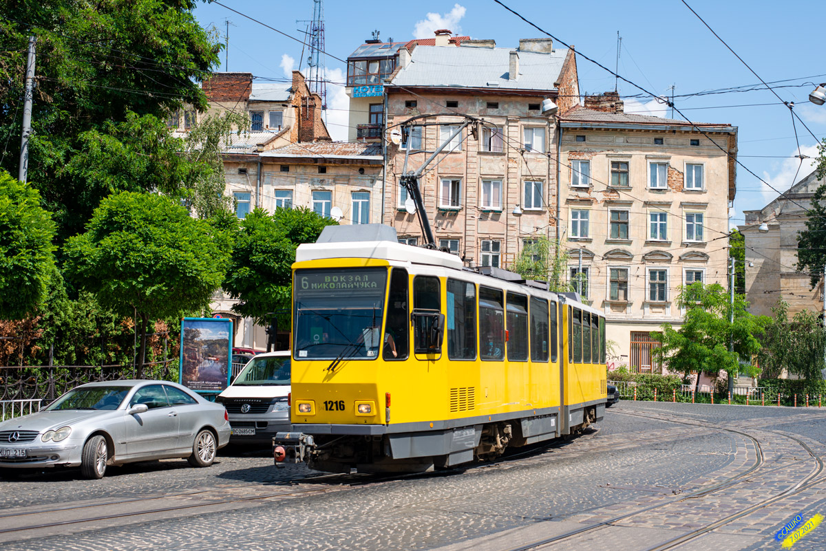 Львов, Tatra KT4DM № 1216