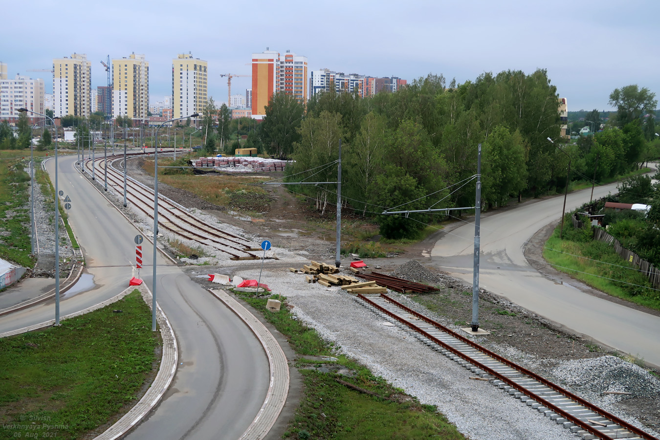 Jekaterinburgas — The construction of a tram line Ekaterinburg — Verhnyaya Pyshma; Verkhniaya Pyshma — The construction of a tram line Ekaterinburg — Verhnyaya Pyshma