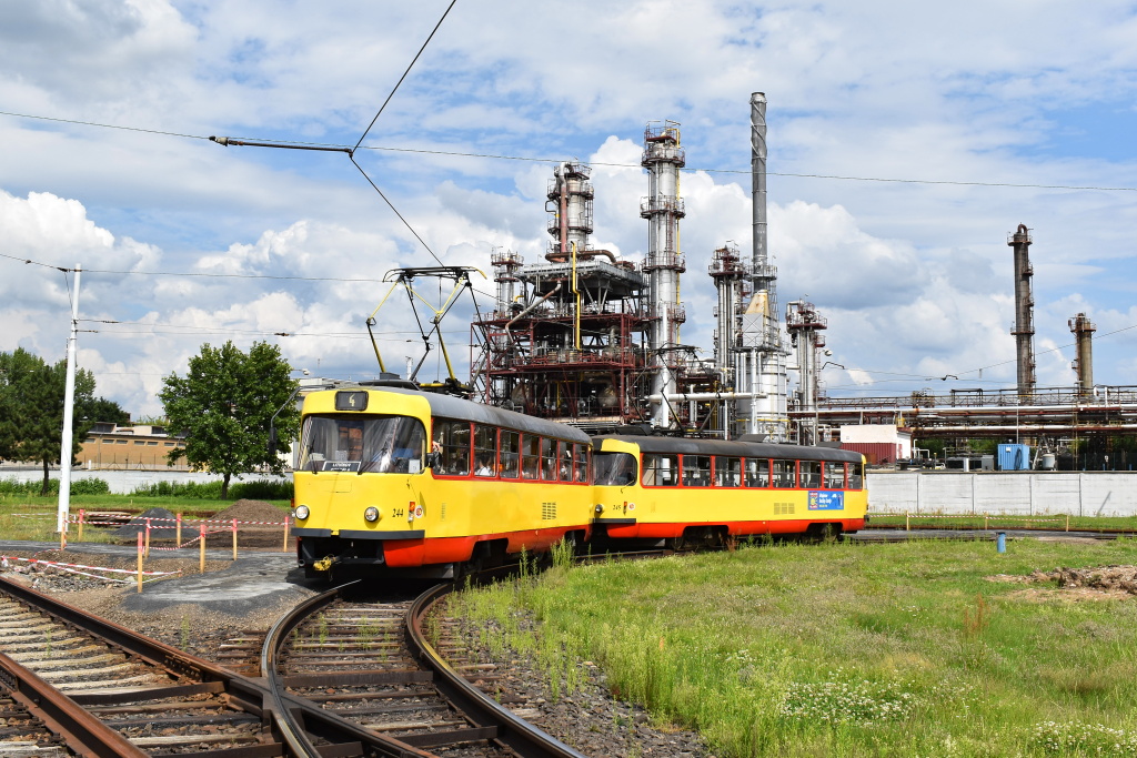 Мост ― Литвинов, Tatra T3M.3 № 244