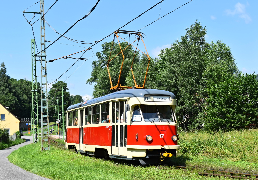 Liberec ― Jablonec nad Nisou, Tatra T2R # 17; Liberec ― Jablonec nad Nisou — Last weeks of metre-gauge, 2021