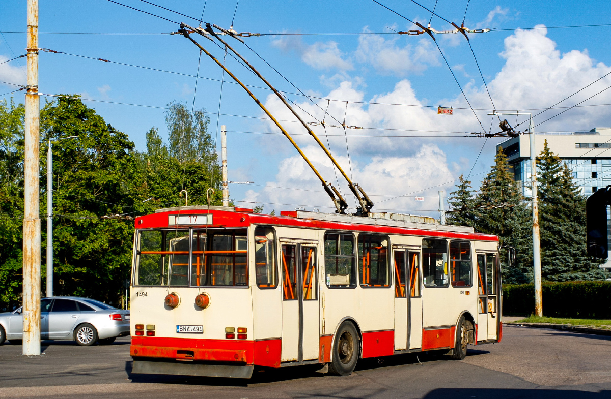 Вильнюс, Škoda 14Tr02/6 № 1494 Вильнюс, Škoda 14Tr02/6 № 1494