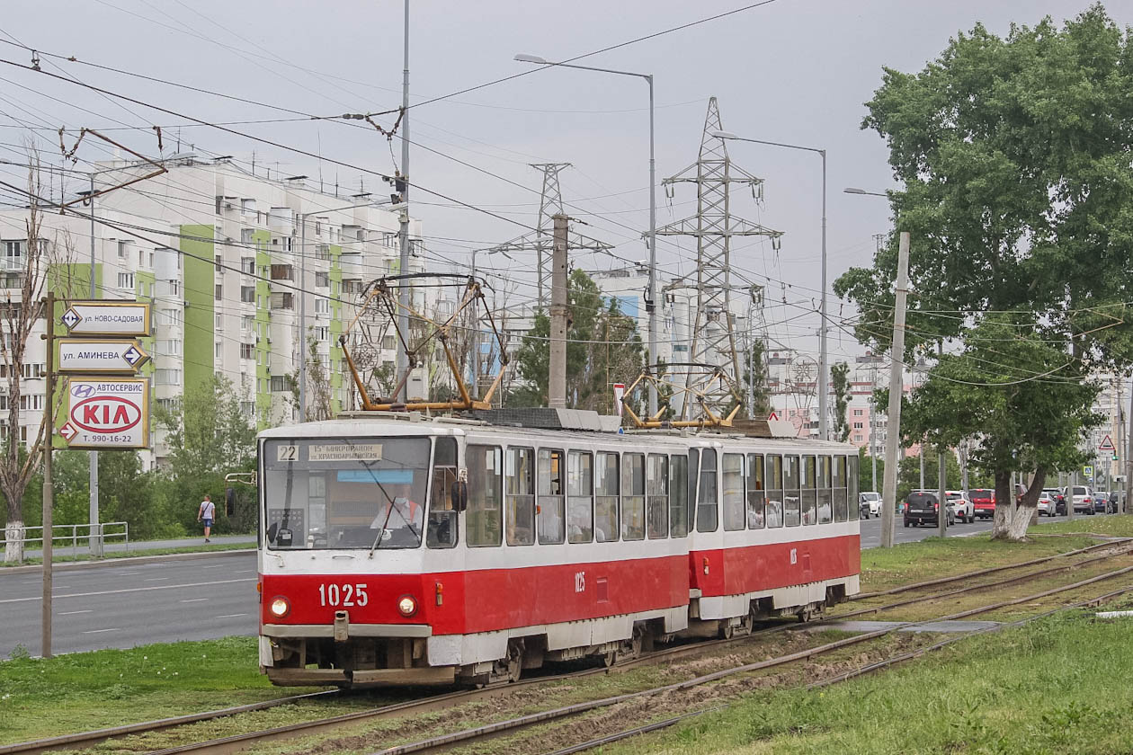 Самара, Tatra T6B5SU № 1025