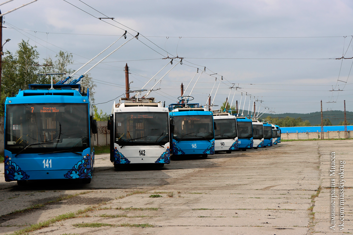 Miass, Trolza-5265.00 “Megapolis” — 141; Miass, Trolza-5265.00 “Megapolis” — 142; Miass — New trolleybuses