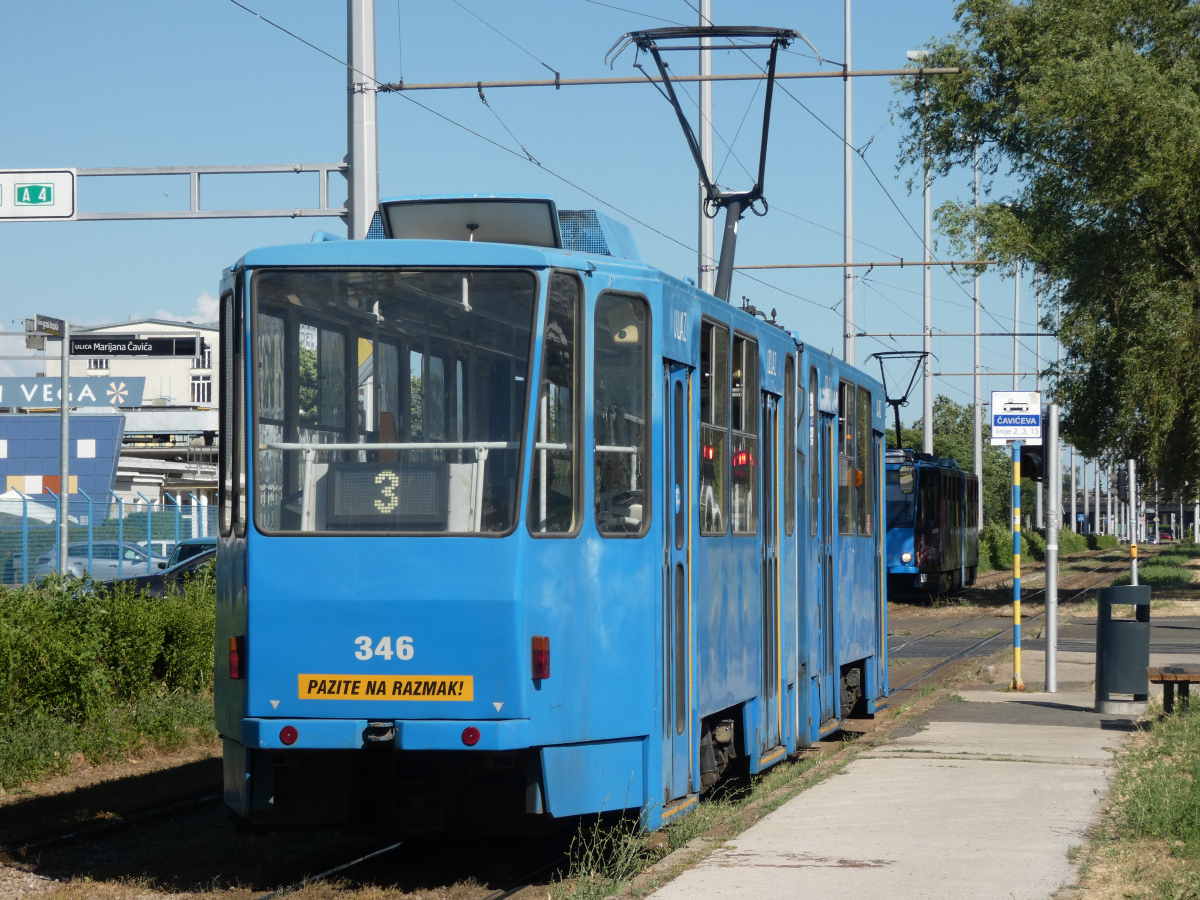 Загреб, Tatra KT4YU № 346