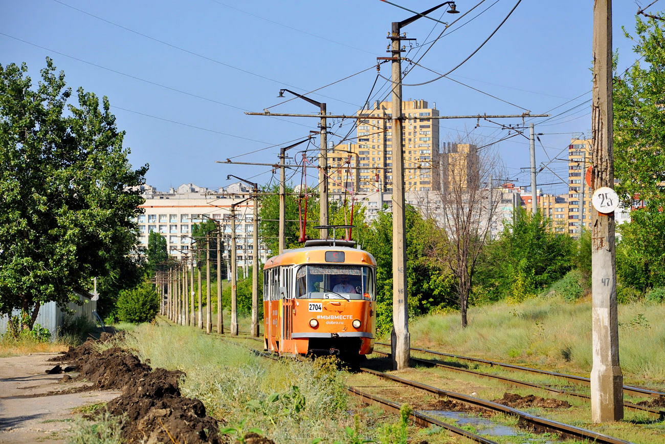 Volgograd, Tatra T3SU # 2704