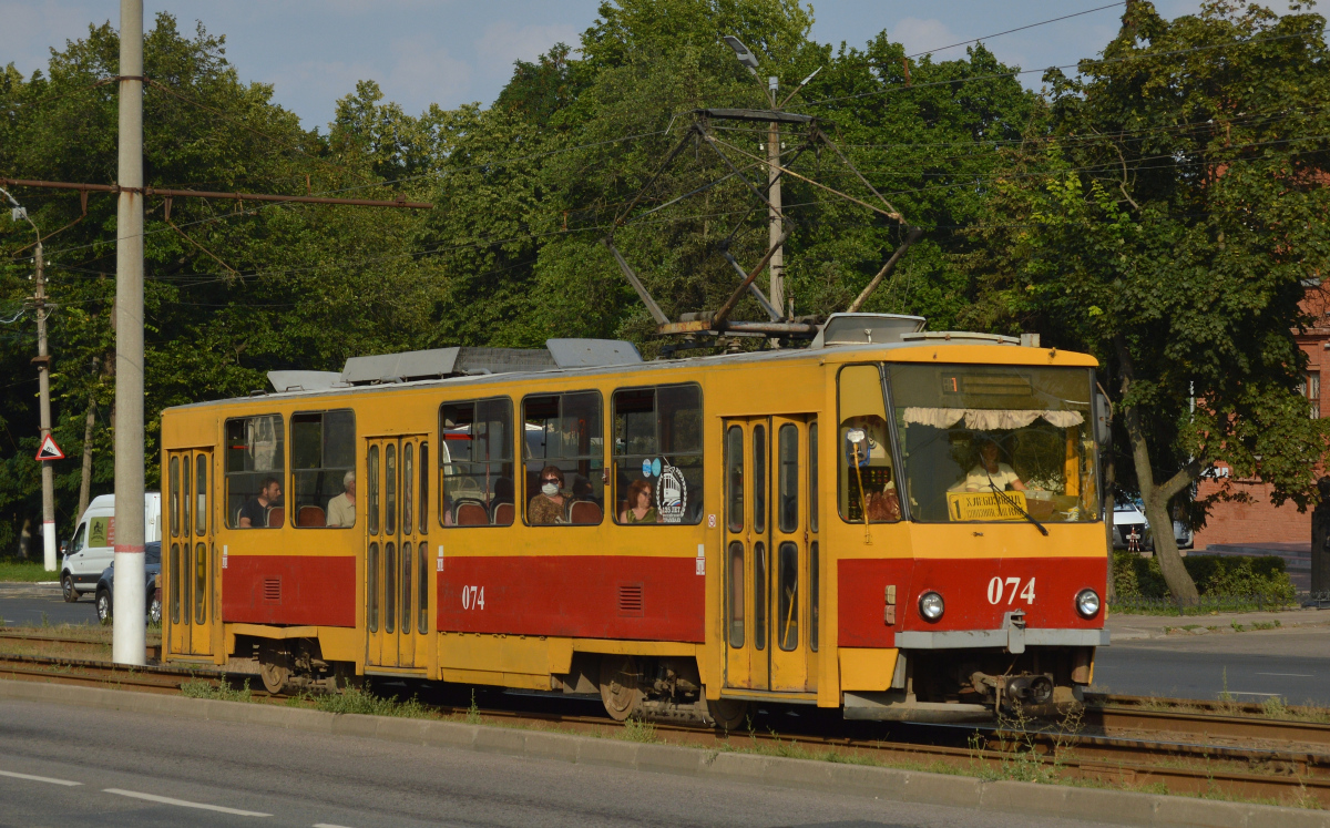 Курск, Tatra T6B5SU № 074