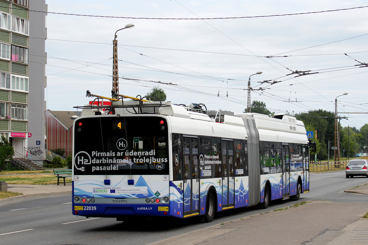 Рига, Solaris Trollino III 18,75 H2 № 22039