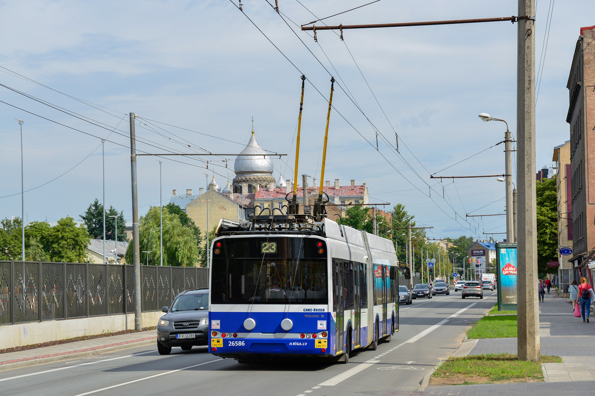 Рига, Solaris Trollino III 18 Ganz-Škoda № 26586