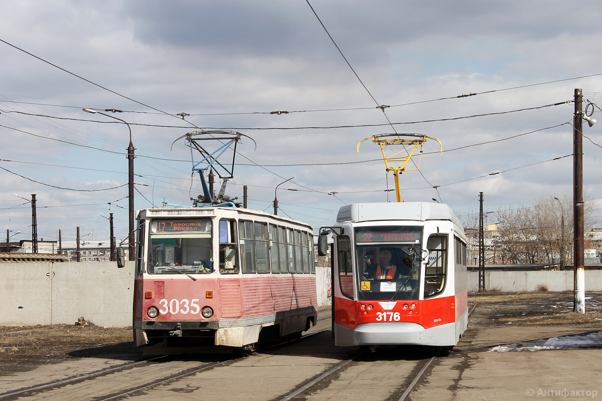 Магнитогорск, 71-605 (КТМ-5М3) № 3035; Магнитогорск, 71-623-02.01 № 3176