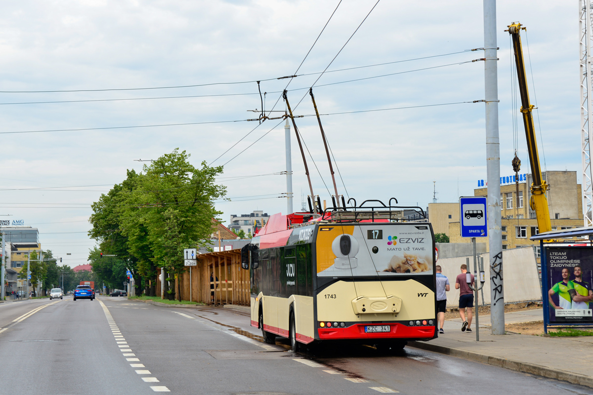 Вильнюс, Solaris Trollino IV 12 Škoda № 1743