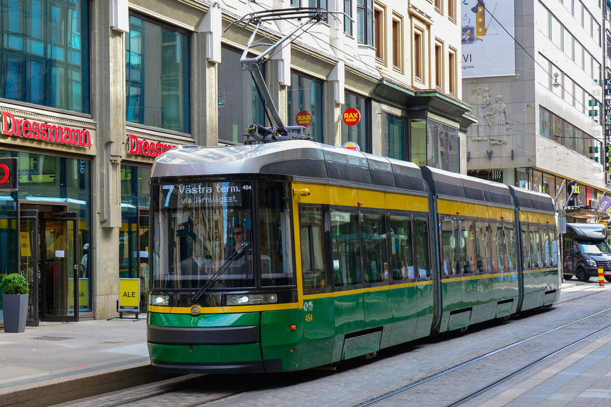 Хельсинки — Эспоо, Škoda ForCity Smart Artic MLNRV3 № 454