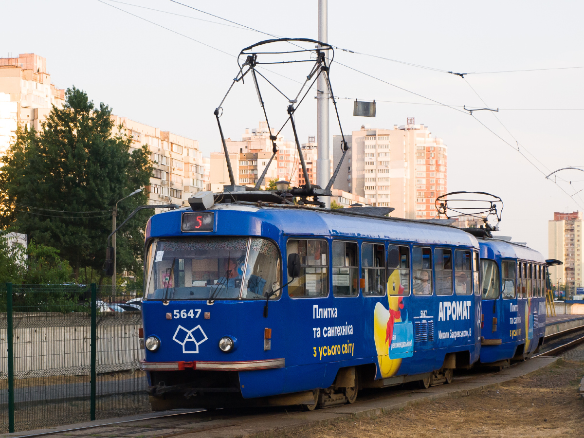 Киев, Tatra T3 № 5647