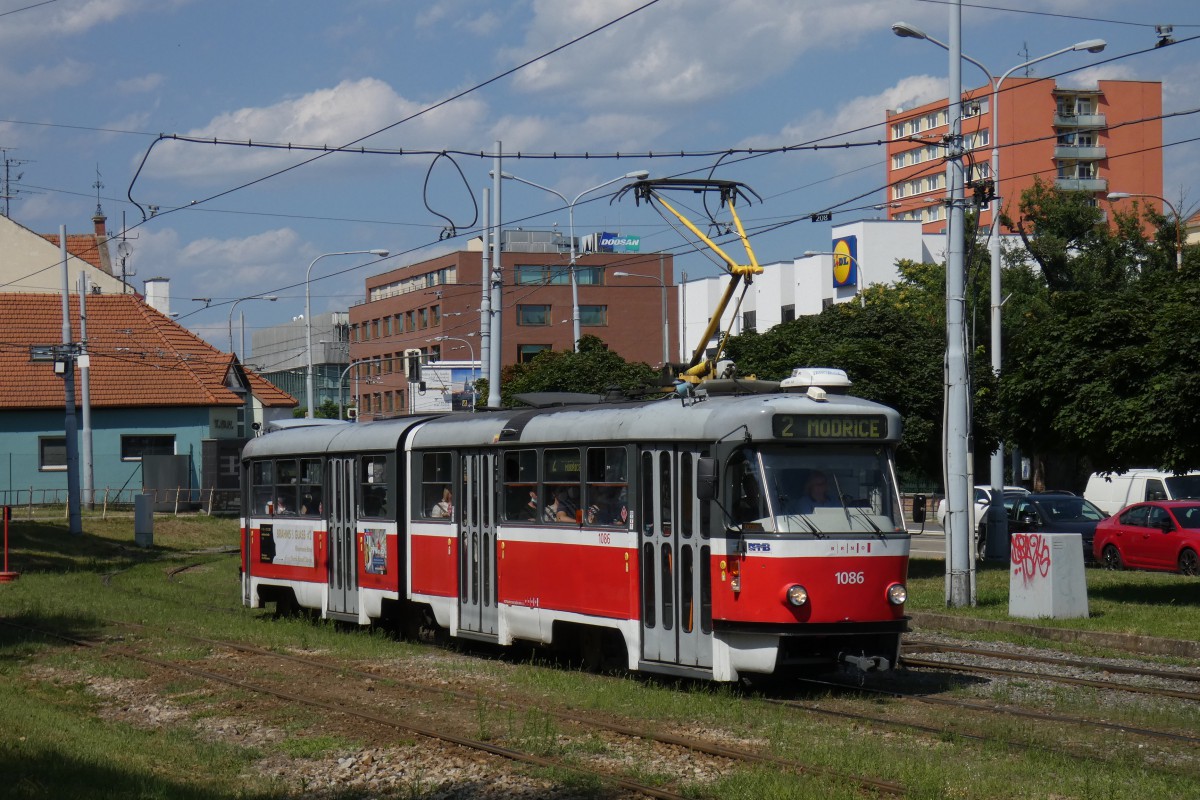 Брно, Tatra K2P № 1086