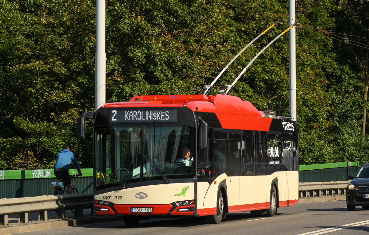 Vilnius, Solaris Trollino IV 12 Škoda Nr. 1722; Vilnius — Planned service disruptions (detours)