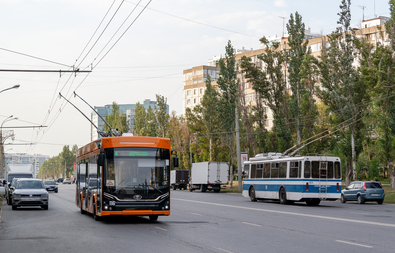 Самара, ПКТС-6281.00 «Адмирал» № 116; Самара, БТЗ-5276-04 № 811