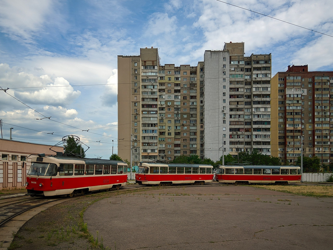 Киев, Tatra T3SUCS № 5656; Киев, Tatra T3SUCS № 5655; Киев, Tatra T3SUCS № 5664