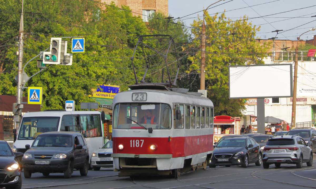 Самара, Tatra T3SU (двухдверная) № 1187