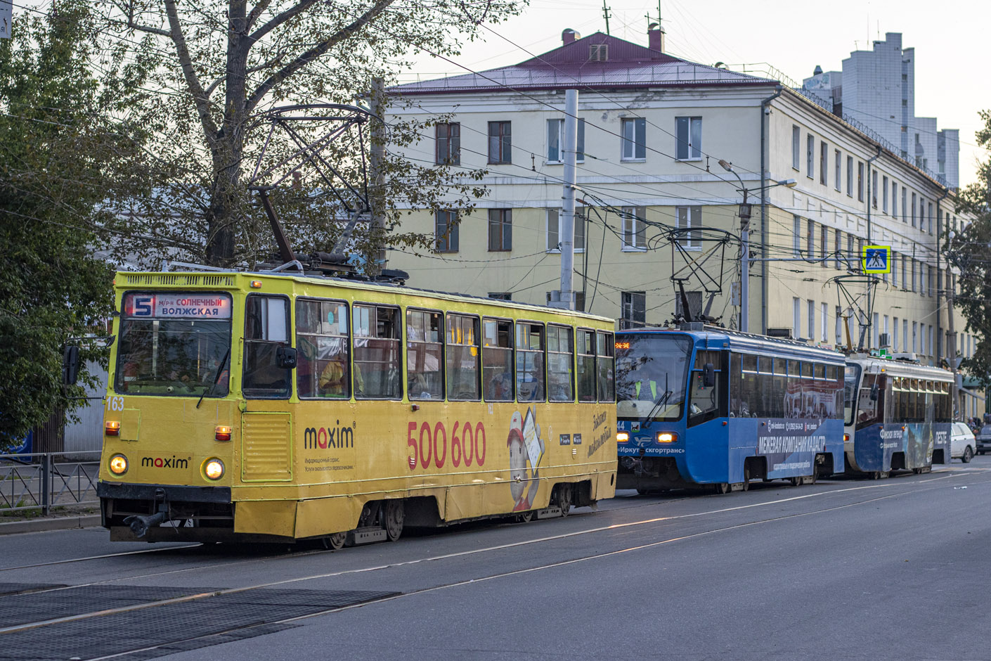 Иркутск, 71-605 (КТМ-5М3) № 163; Иркутск, 71-619А № 244