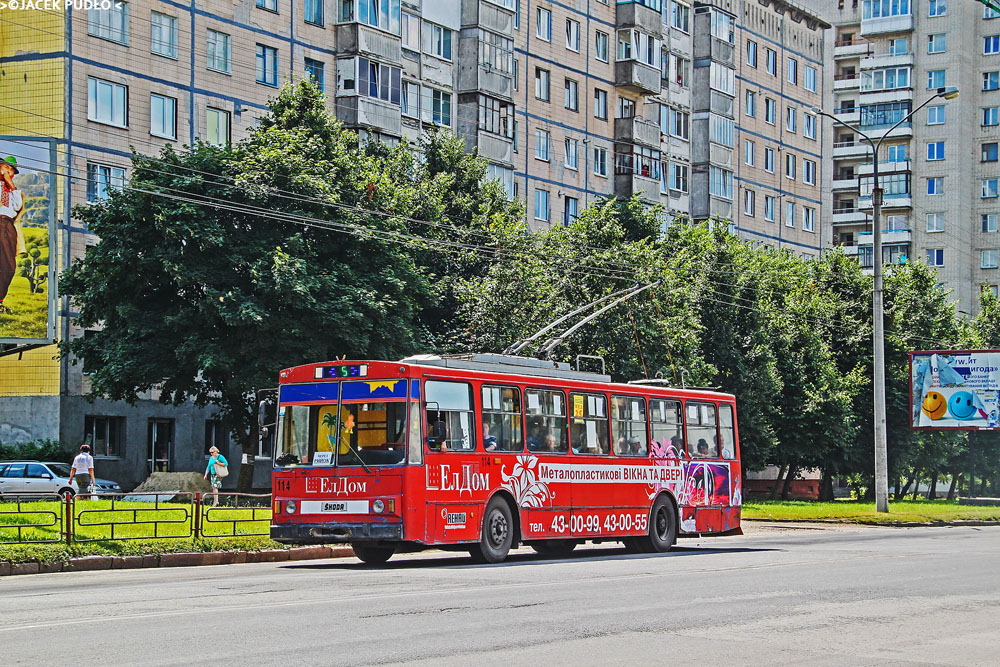 Тернополь, Škoda 14Tr89/6 № 114