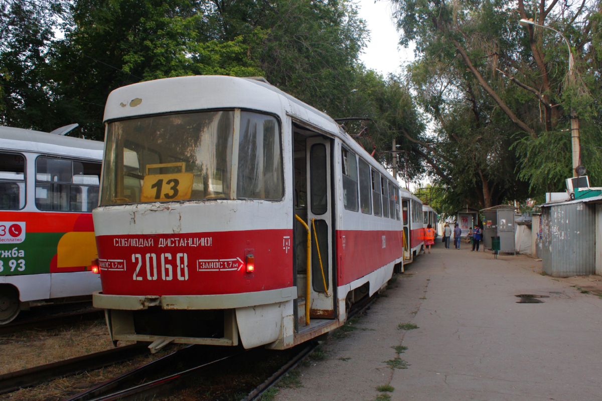 Самара, Tatra T3SU (двухдверная) № 2068; Самара — Конечные станции и кольца (трамвай)