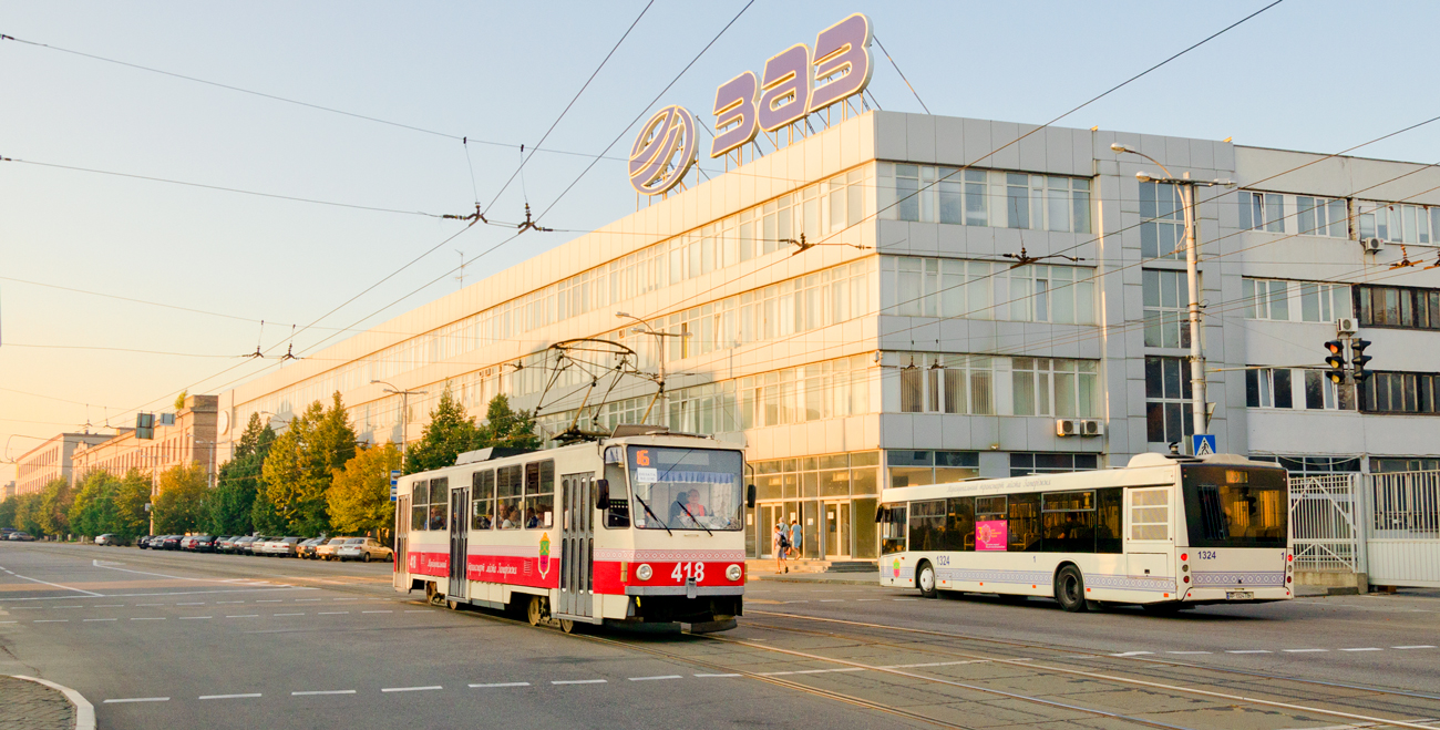 Запорожье, Tatra T6B5SU № 418