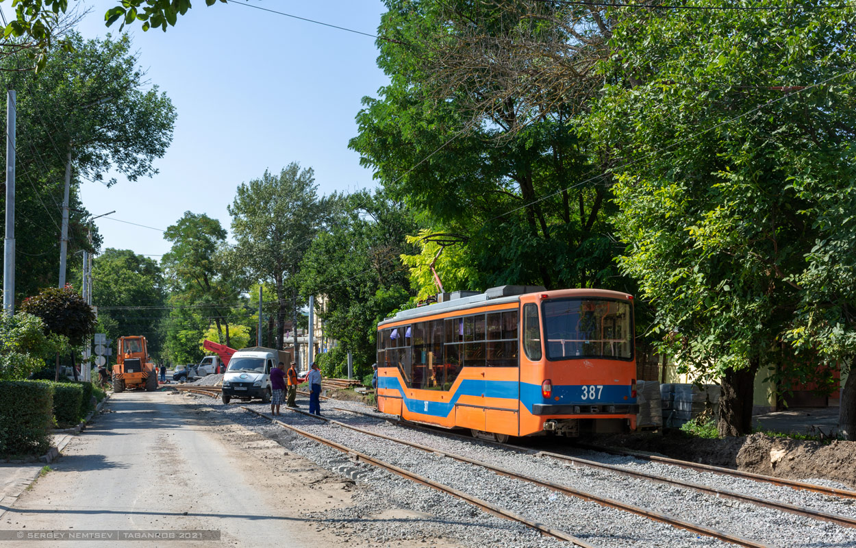 Taganrog, 71-407 # 387; Taganrog — Repair of the tram line under the concession agreement. Stage #1