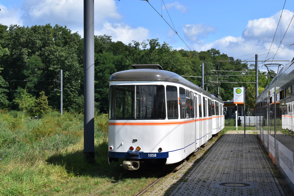 Rhein-Neckar, Duewag EB6 Nr 1058; Rhein-Neckar, Duewag ET6 Nr 1018