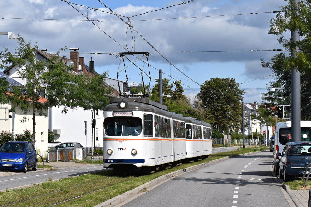 Rhein-Neckar, Duewag ET6 Nr. 1018; Rhein-Neckar, Duewag EB6 Nr. 1058
