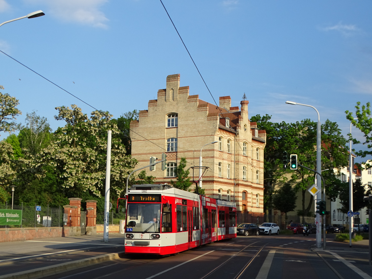 Halle, Duewag MGT6D Nr 609