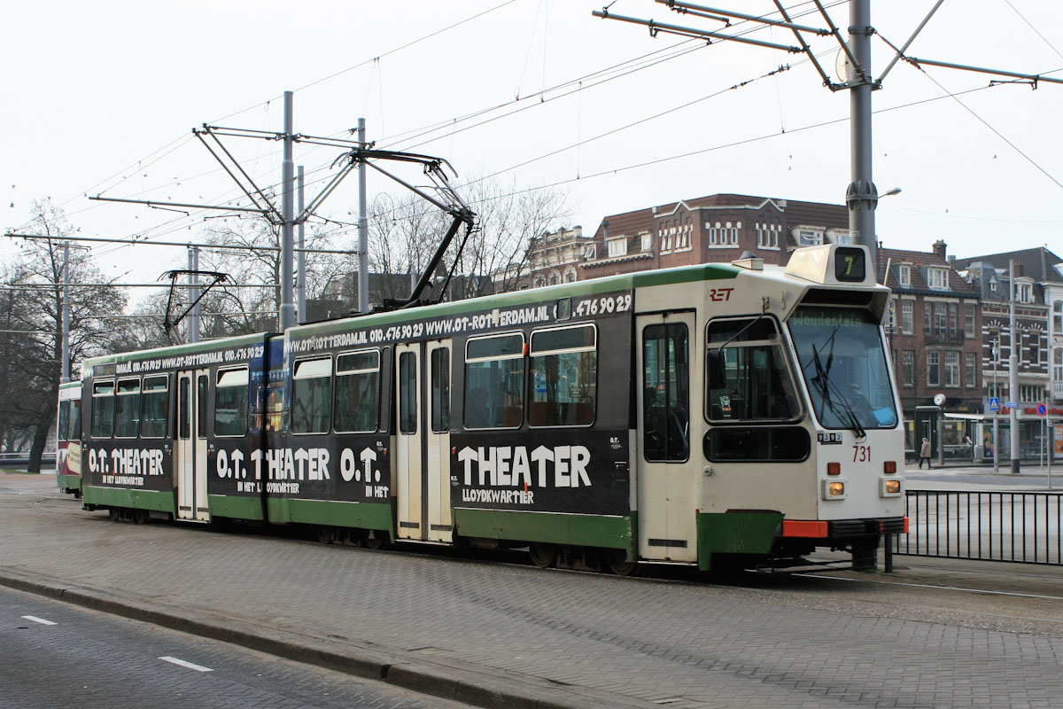 Роттердам, Duewag ZGT6 № 731