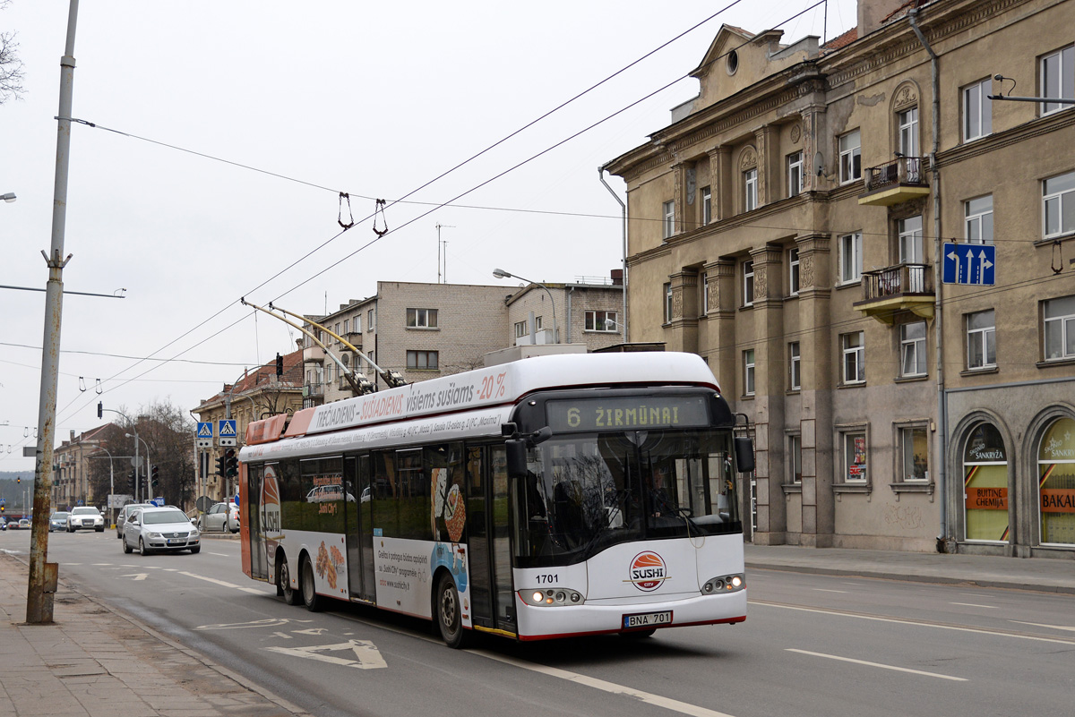 Vilnius, Solaris Trollino II 15 AC Nr. 1701