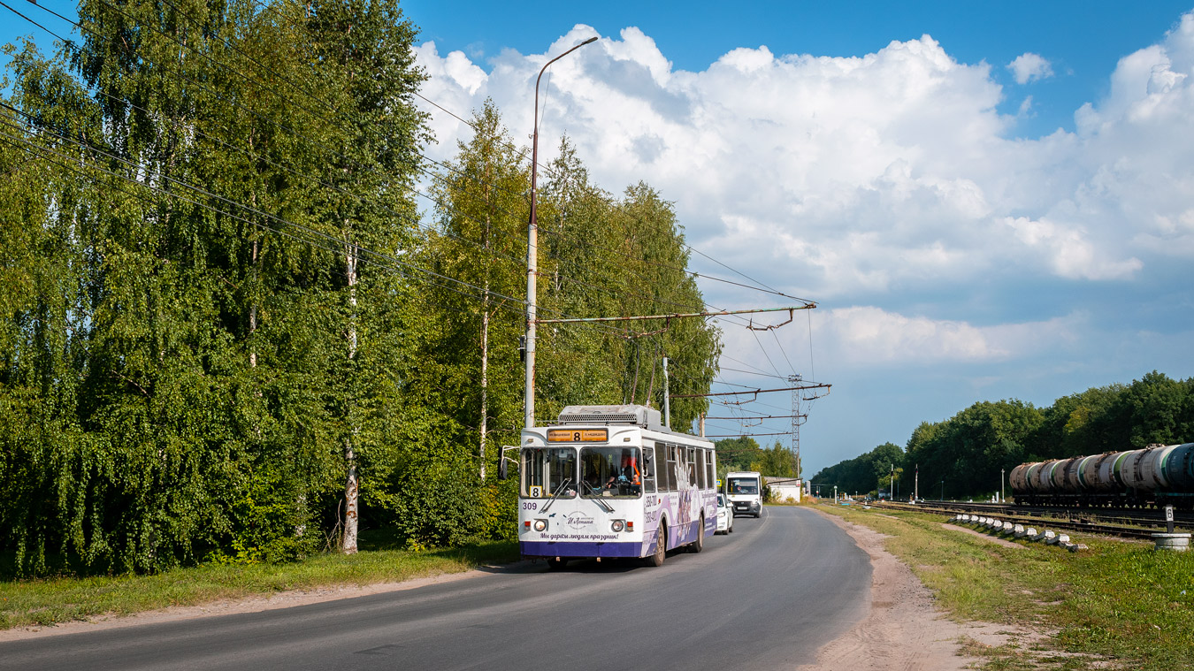 Йошкар-Ола, ЗиУ-682ГМ1 (с широкой передней дверью) № 309