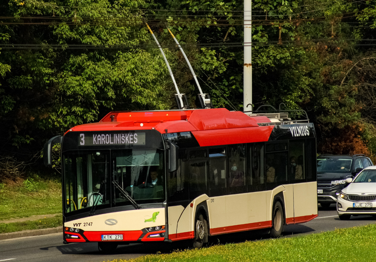 Vilnius, Solaris Trollino IV 12 Škoda # 2747 Vilnius, Solaris Trollino IV 12 Škoda # 2747