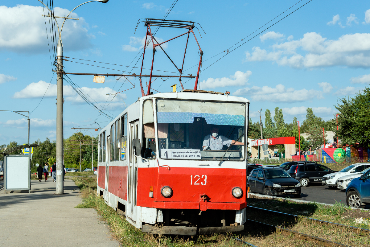 Липецк, Tatra T6B5SU № 123