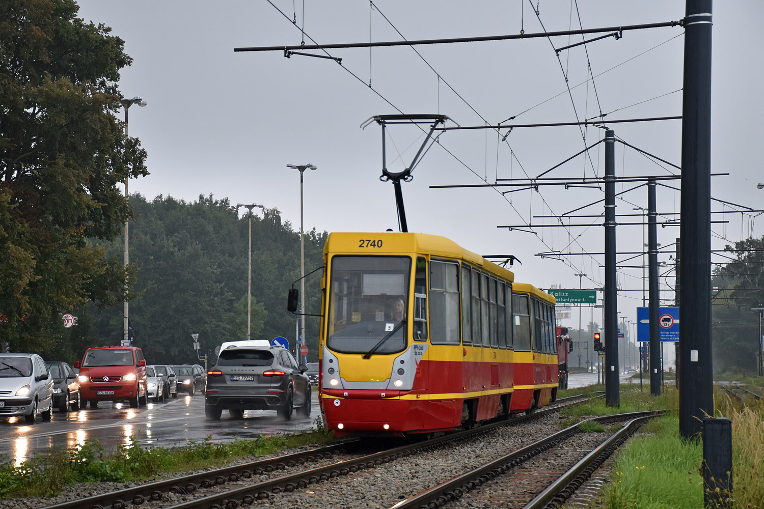 Лодзь, Konstal 805NaND № 2740