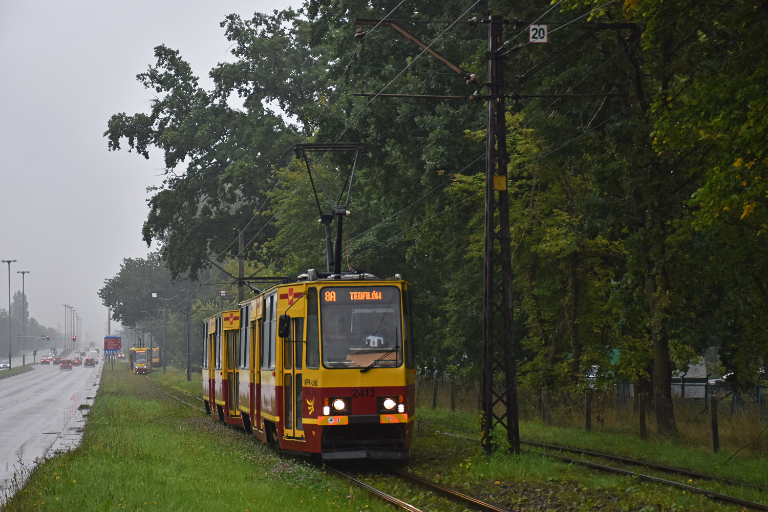 Лодзь, Konstal 805Na № 2413