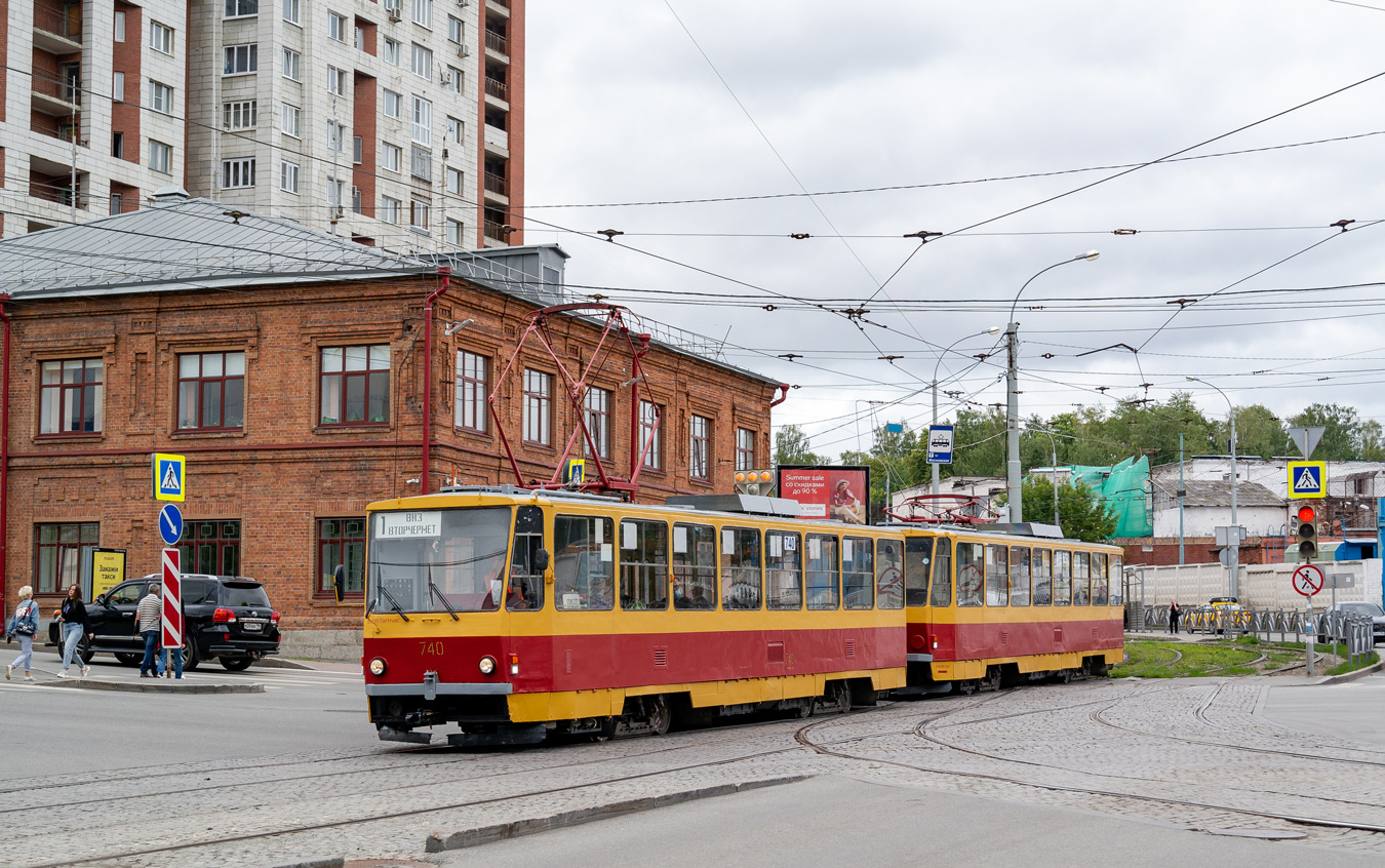 Екатеринбург, Tatra T6B5SU № 740