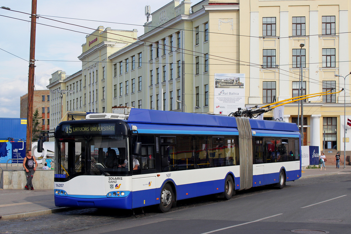 Рига, Solaris Trollino II 18 Ganz № 16207