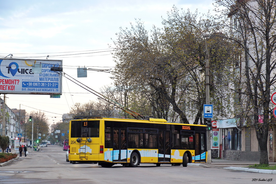 Кременчуг, ЛАЗ E183D1 № 204
