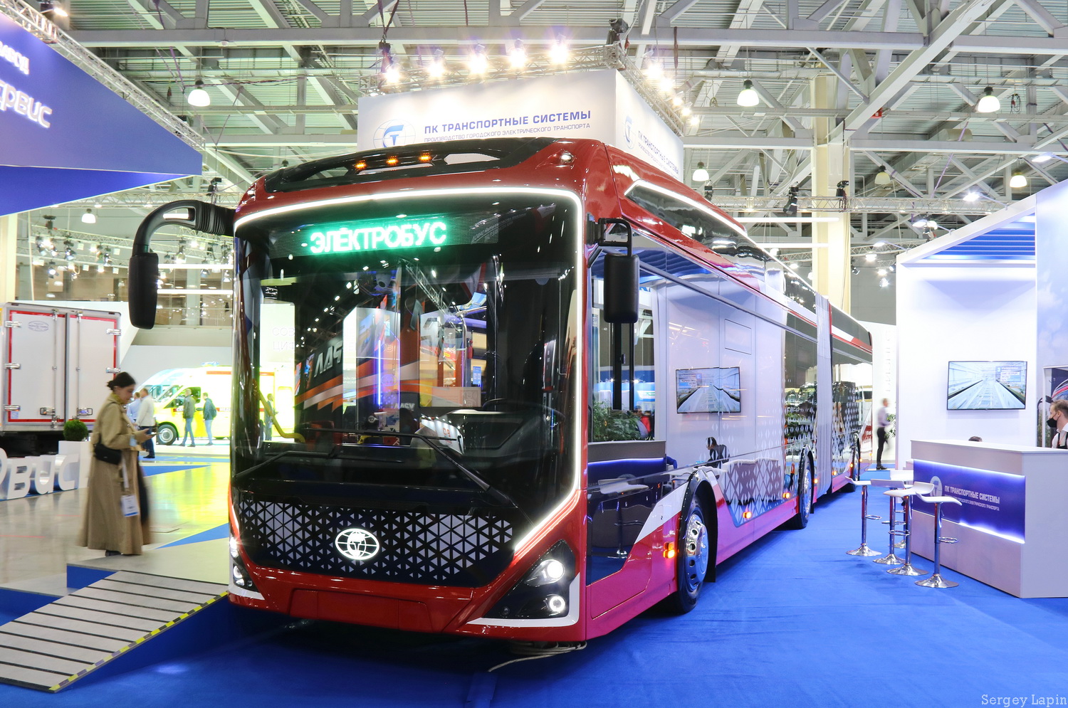Engels, PKTS-6245 "Pioneer" Nr. Б/н; Moskau — Electrobuses without numbers; Moskau — International exhibition Comtrans 2021