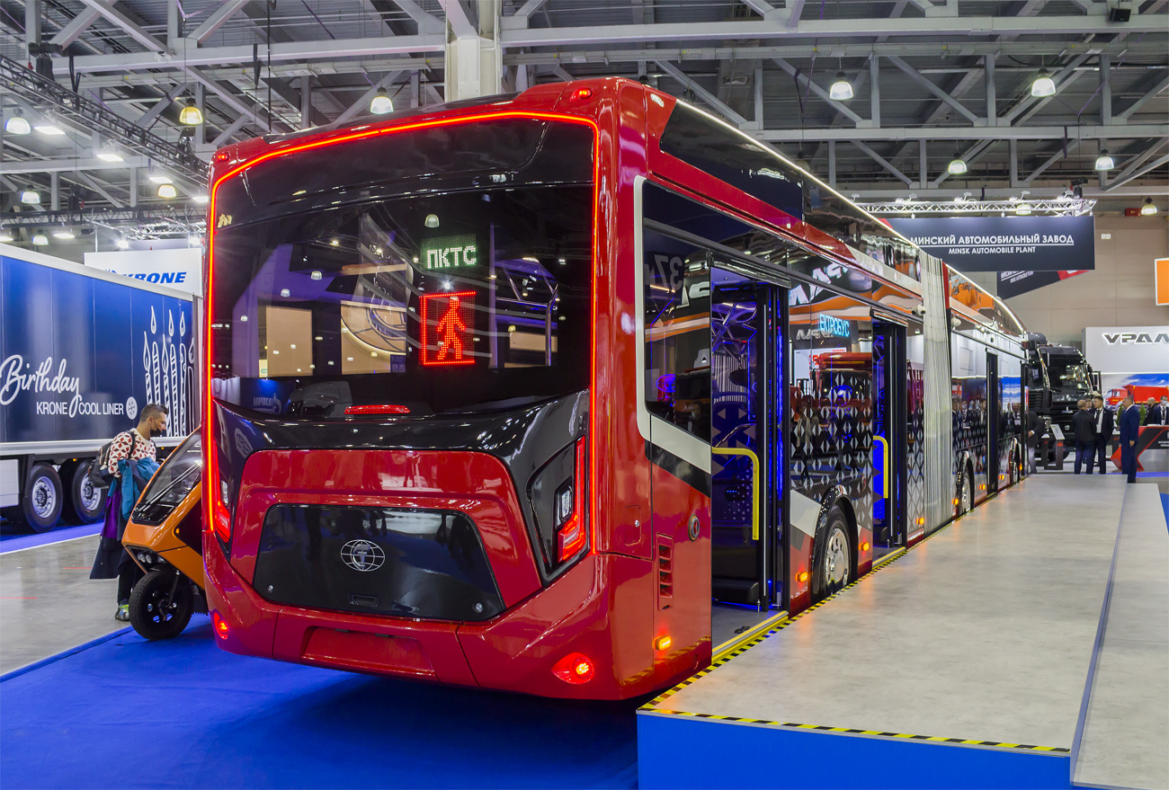 Engels, PKTS-6245 "Pioneer" Nr. Б/н; Moskau — Electrobuses without numbers; Moskau — International exhibition Comtrans 2021