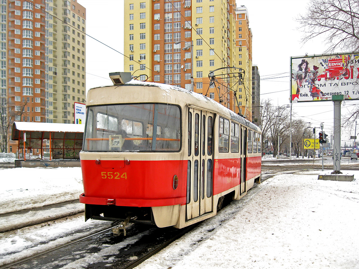 Киев, Tatra T3SU № 5524