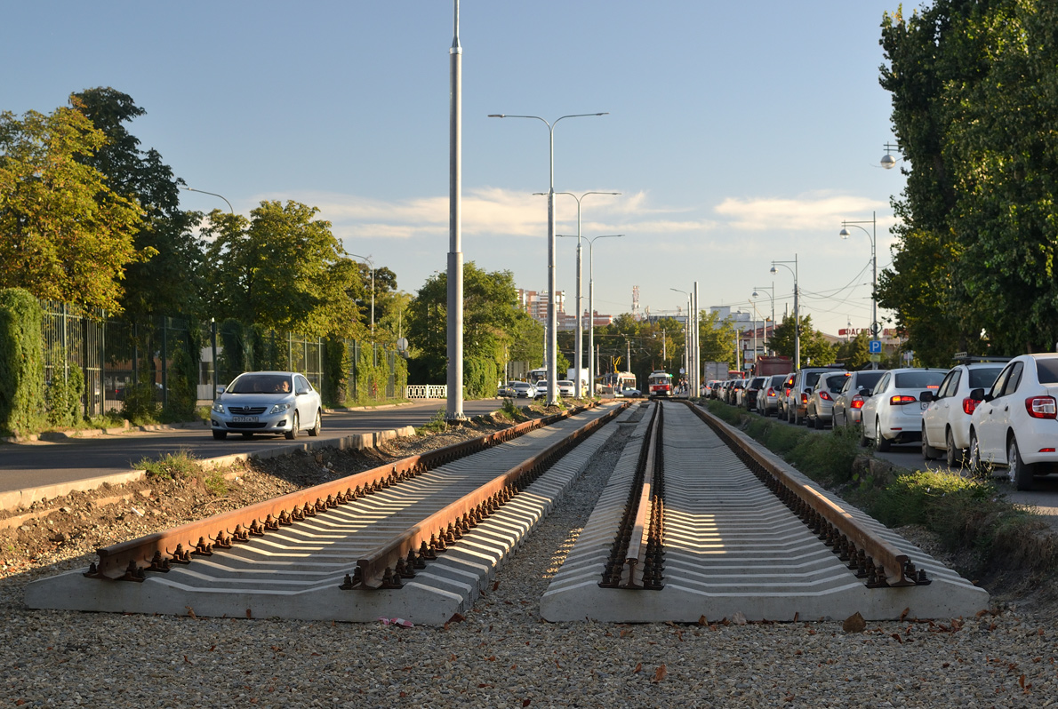 Краснодар — Строительство трамвайной линии по Московской улице