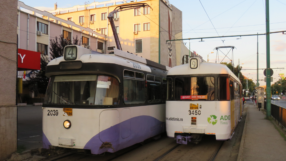 Тимишоара, Hansa GT4c № 3450; Тимишоара, Rathgeber P3.16 № 2039